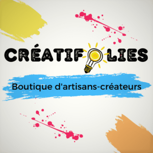 logo de la boutique d'artisans-créateurs , Créatifolies, à Jurbise